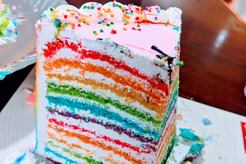 Try desserts like Rainbow cake at Serendipity3 on a mother daughter trip to NYC