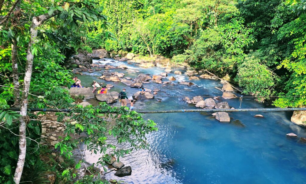 Day trip from La Fortuna - Swimming in the blue waters of Rio Celeste