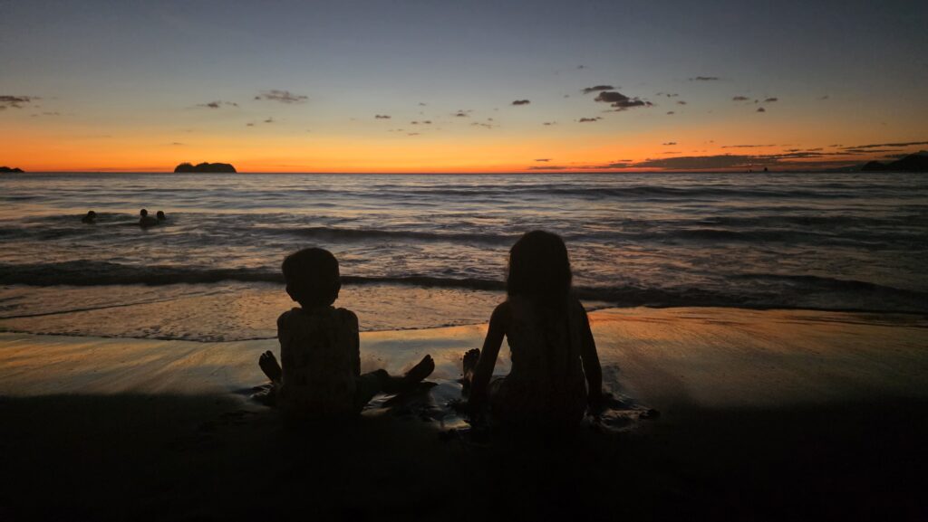 Costa Rica Itinerary - Watching a sunset over the Pacific Ocean in Costa Rica