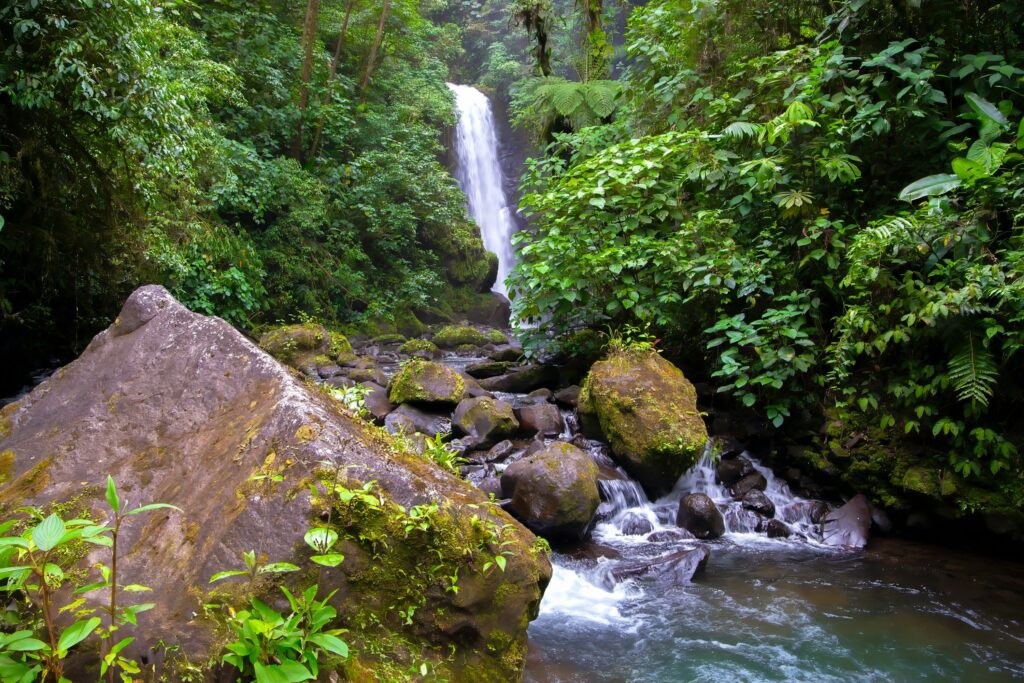 Costa Rica Itinerary - One of five Waterfalls at the La Paz Waterfall Garden Complex